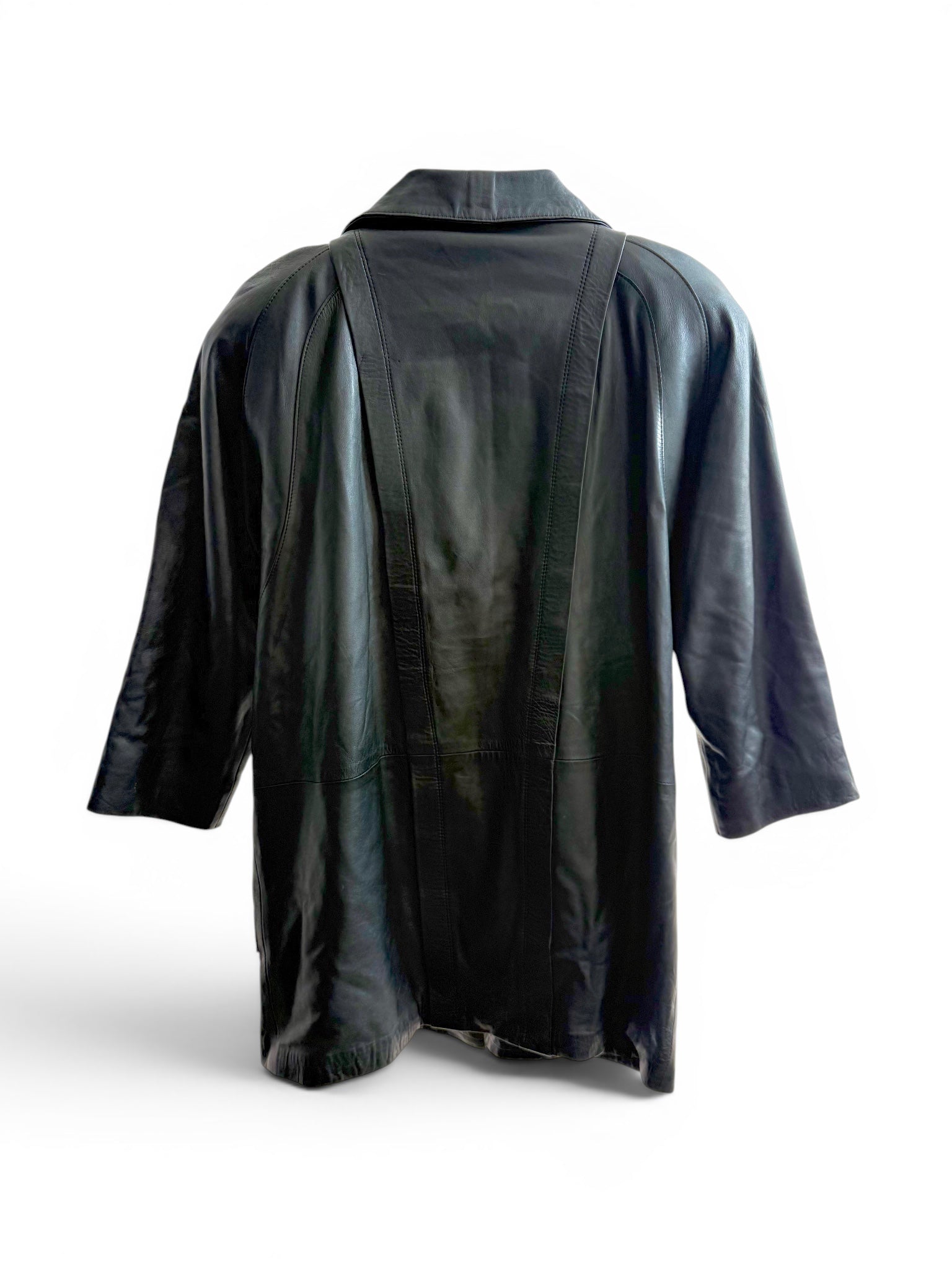 Vintage Batwing Leather Coat