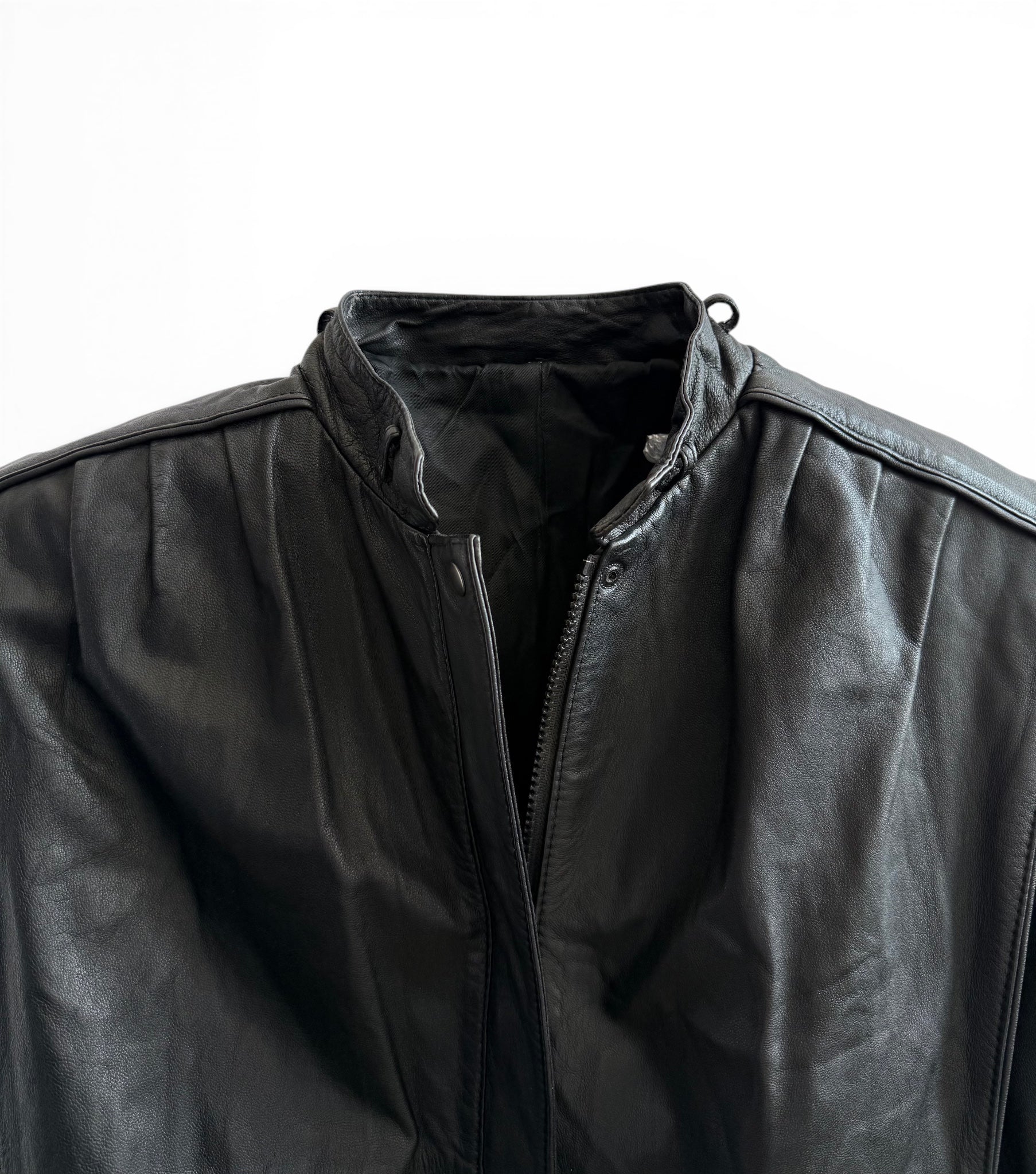 Vintage Leather Moto Jacket