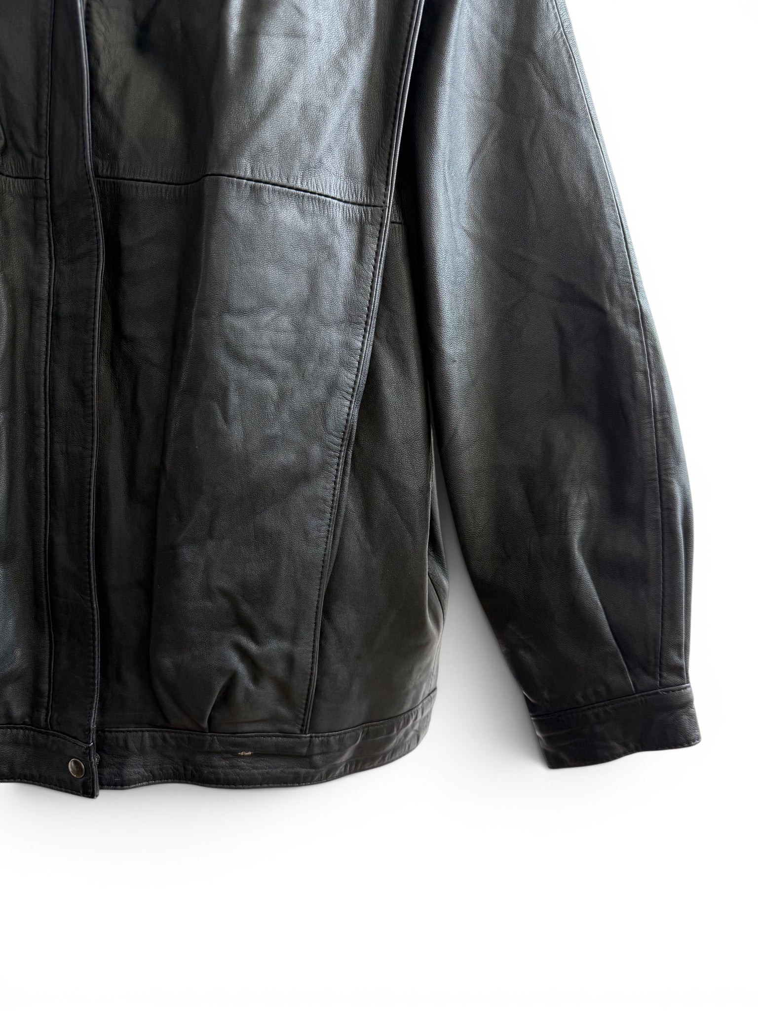 Vintage Leather Moto Jacket