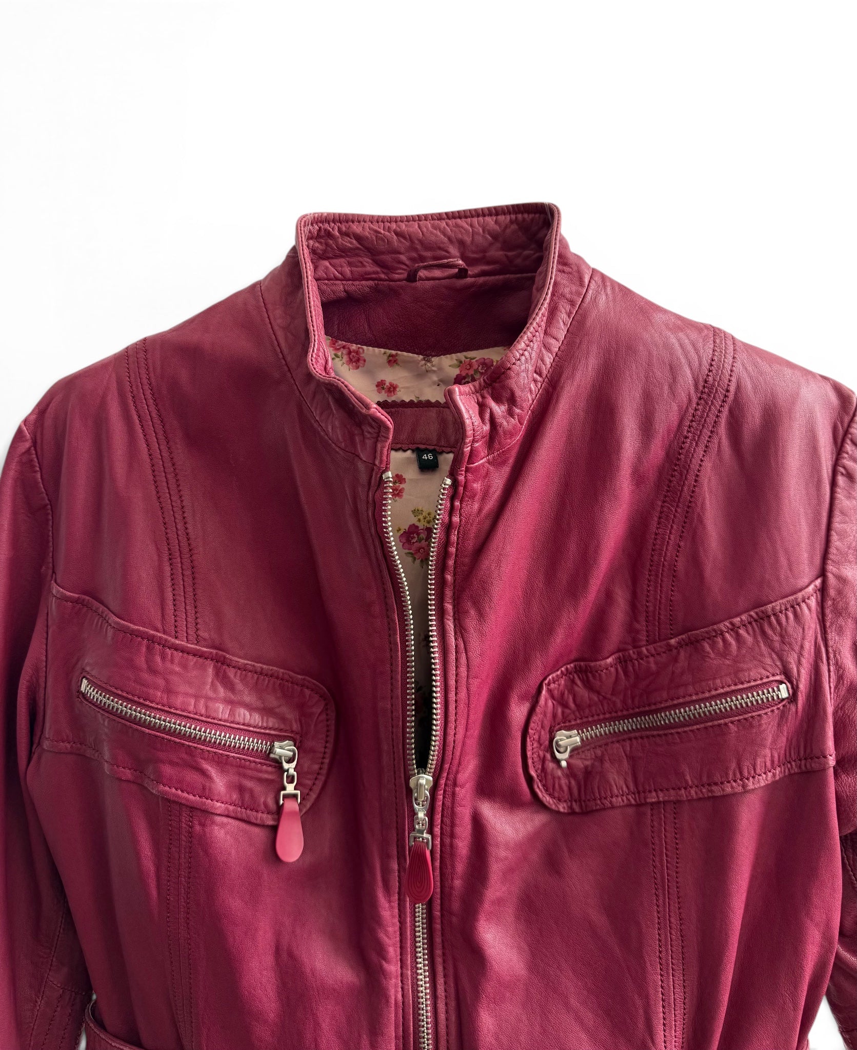 Vintage Leather Moto Jacket