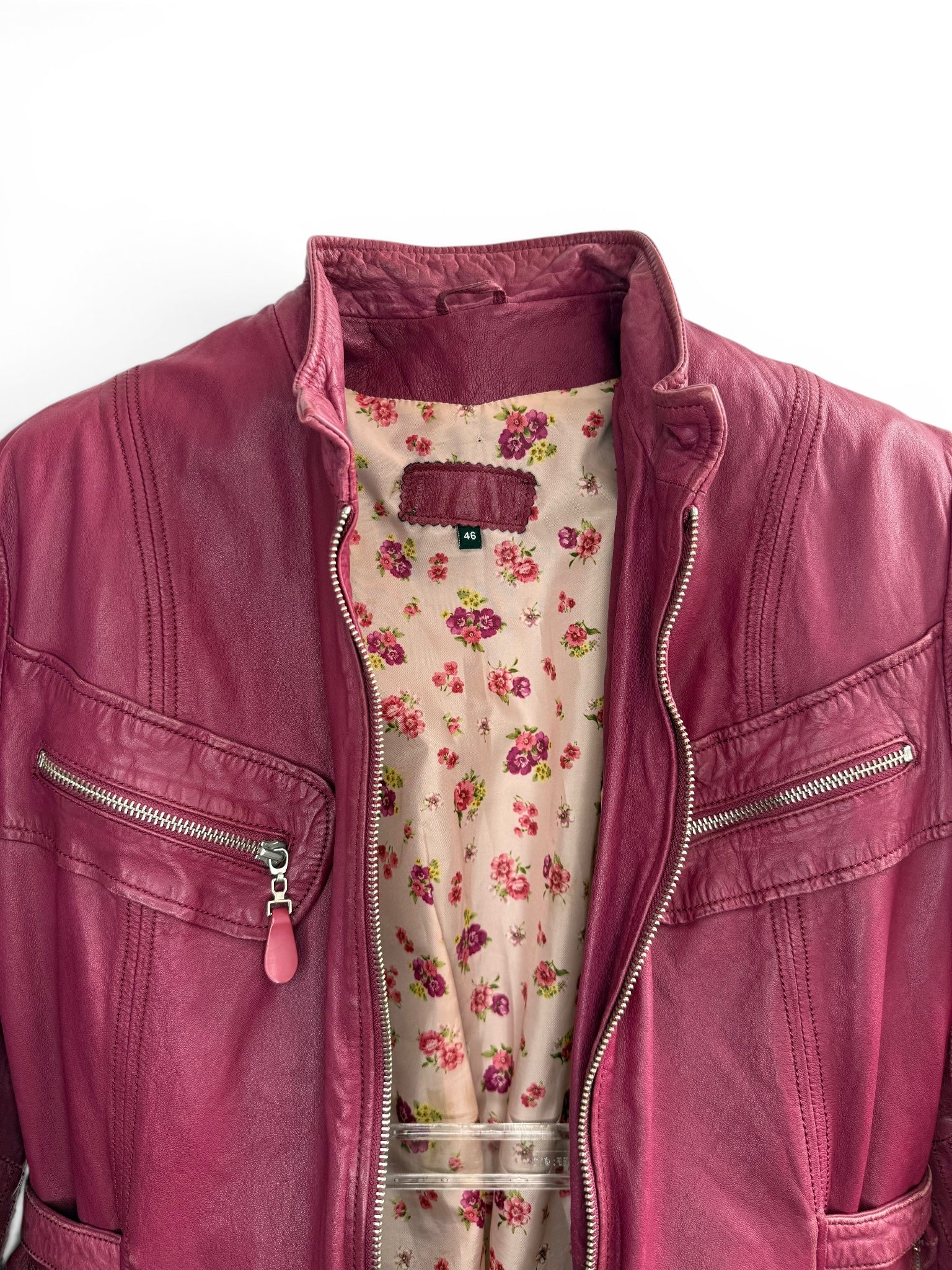 Vintage Leather Moto Jacket