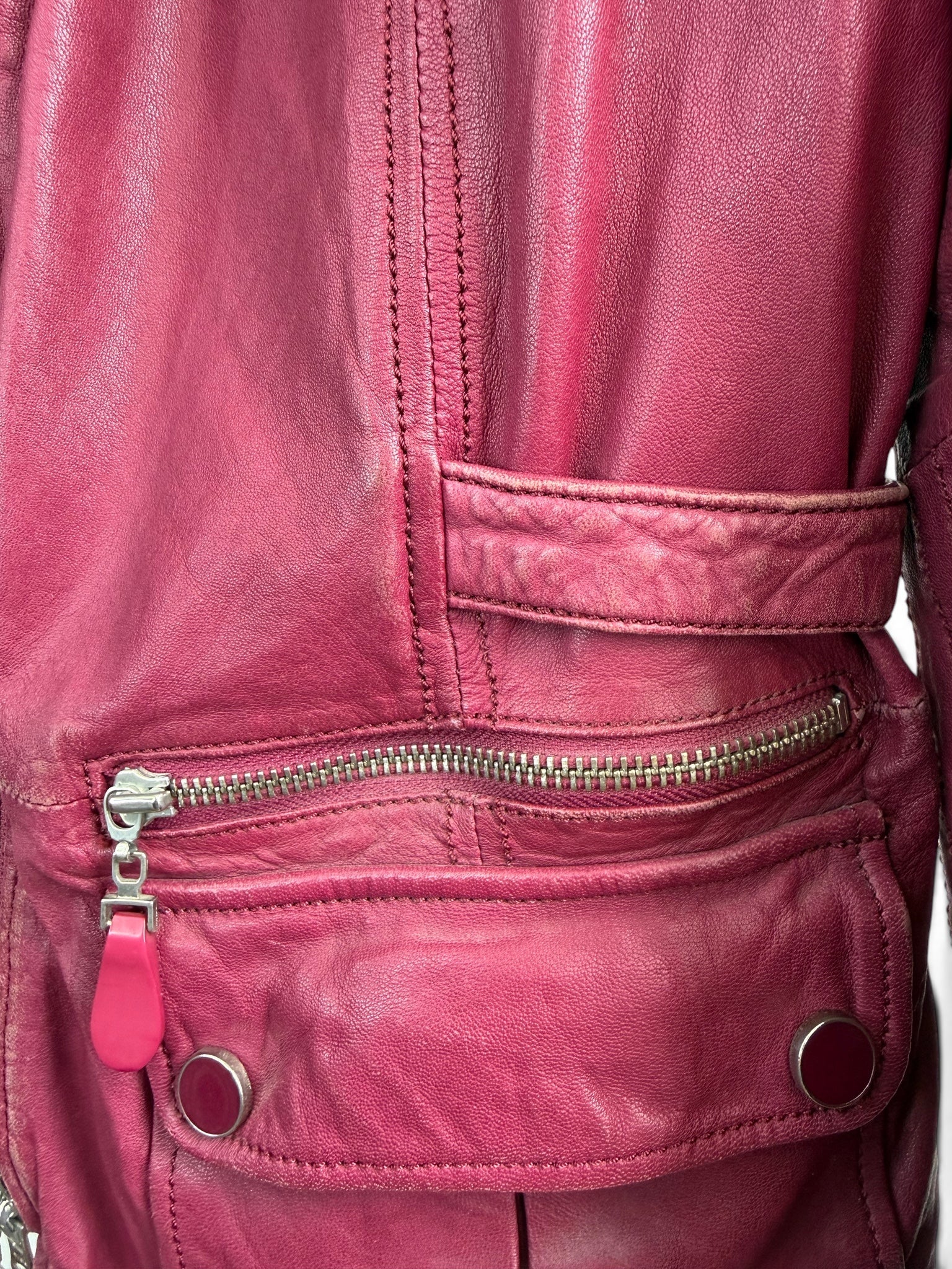 Vintage Leather Moto Jacket