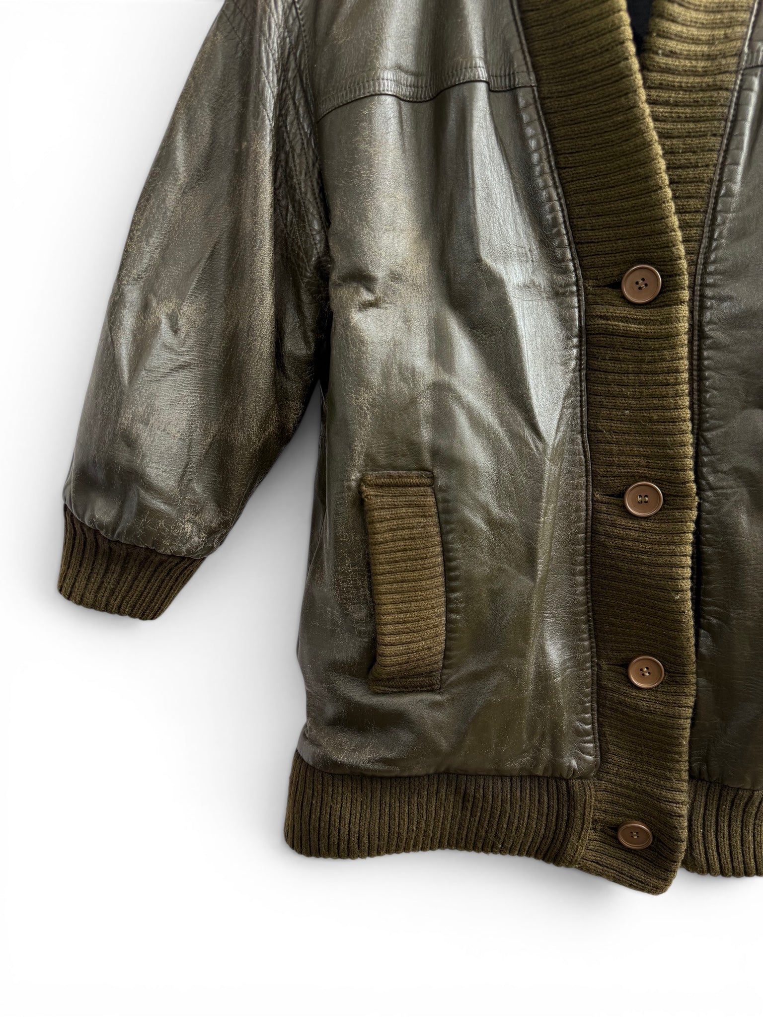 Vintage Boutique for El Corte Inglés Leather Bomber Jacket