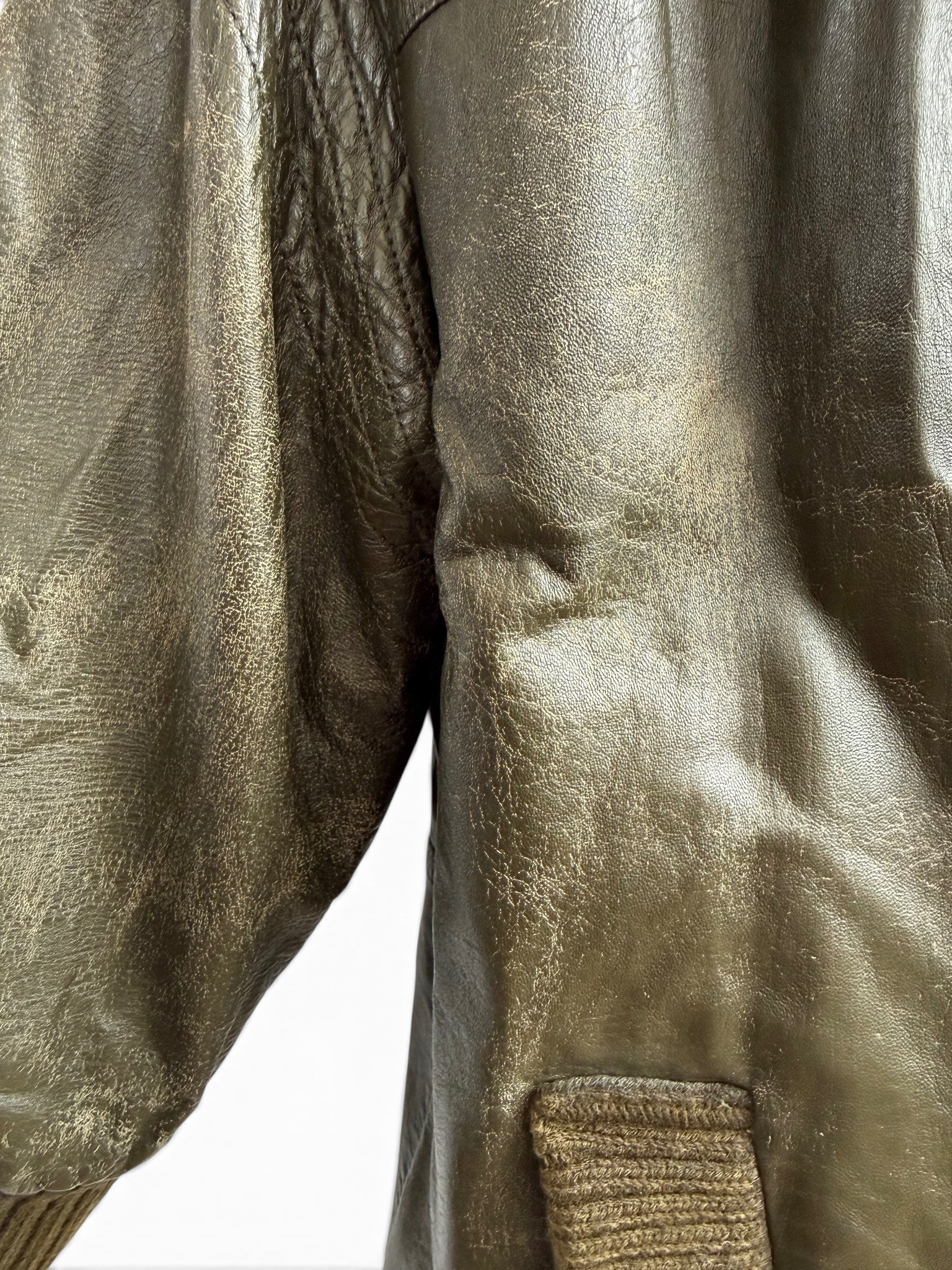 Vintage Boutique for El Corte Inglés Leather Bomber Jacket