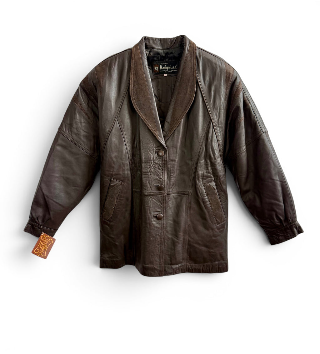 Vintage Deadstock Creaciones Larhpiel Leather Jacket