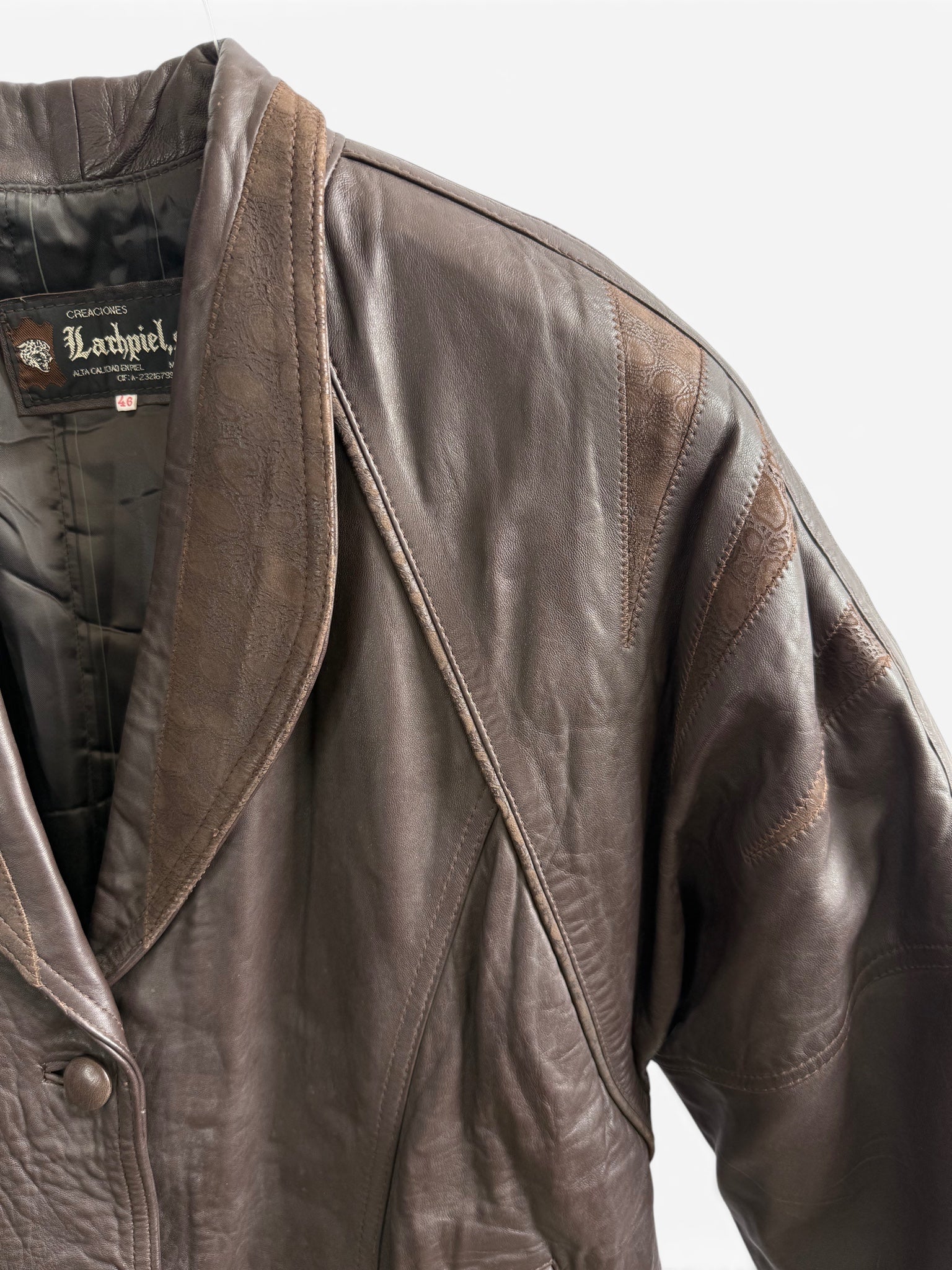 Vintage Deadstock Creaciones Larhpiel Leather Jacket