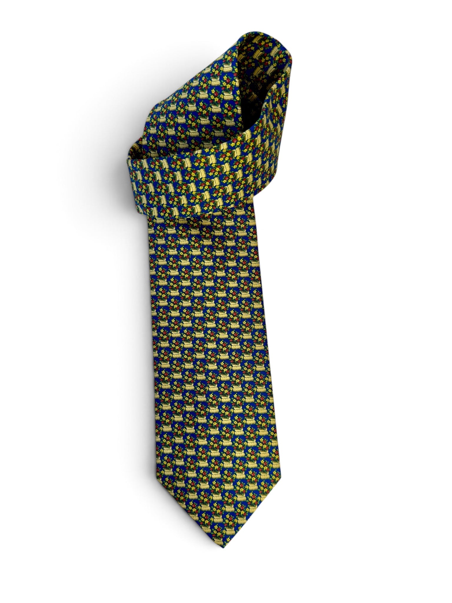 Di Carlo Moda Milano Vintage Floral Tie