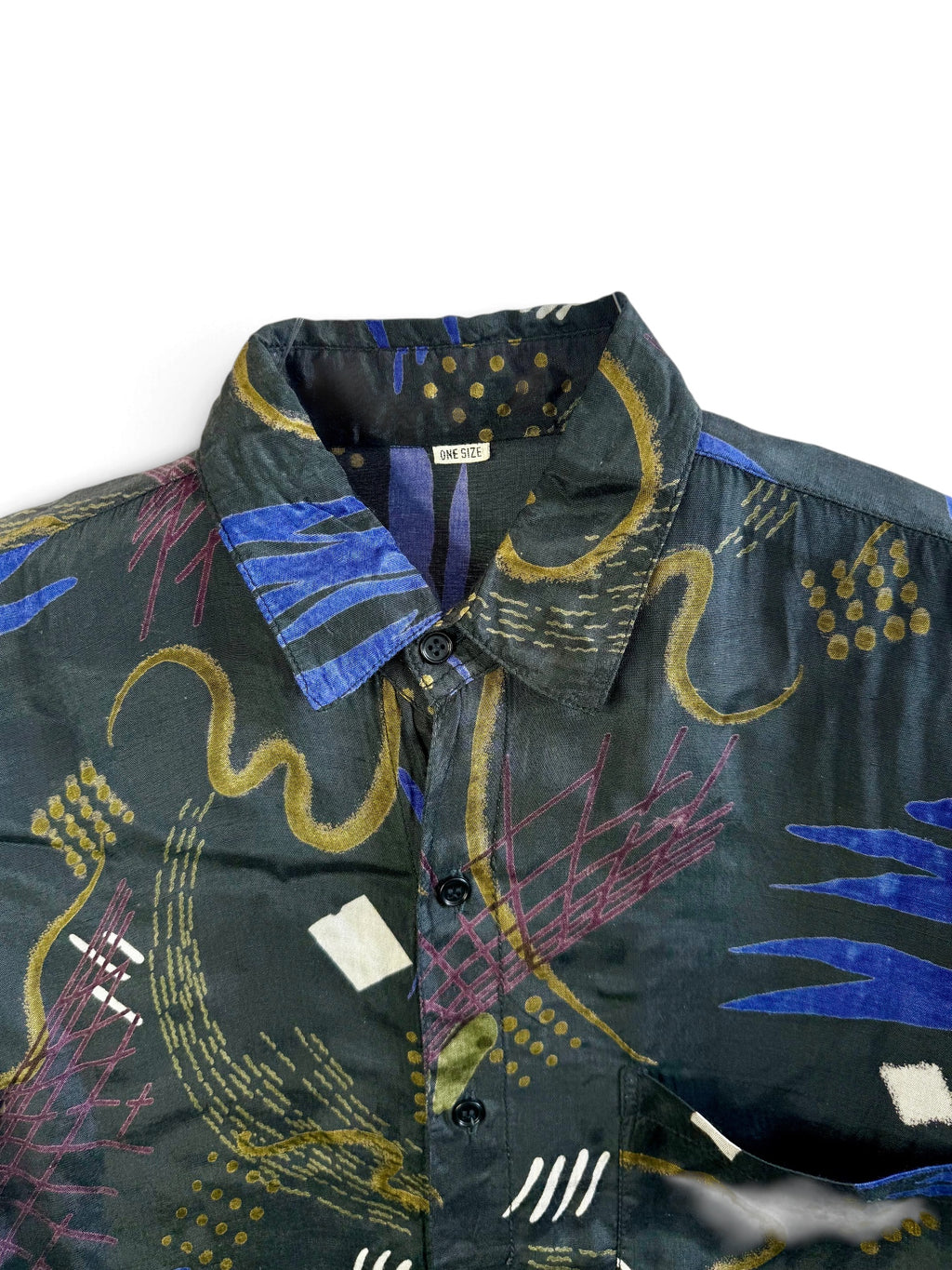 Vintage Abstract Print Shirt