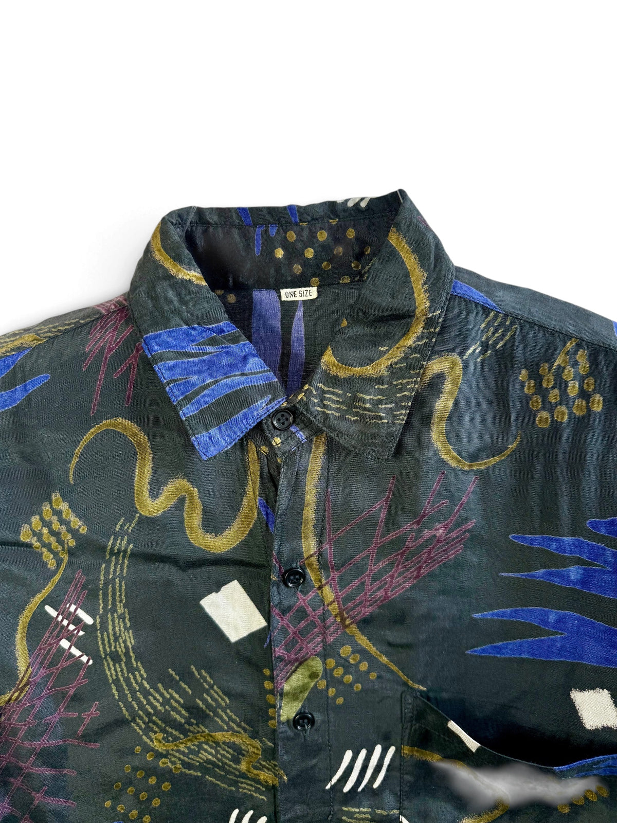 Vintage Abstract Print Shirt