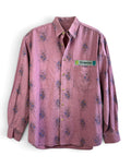 Turquoise Crest Print Vintage Shirt