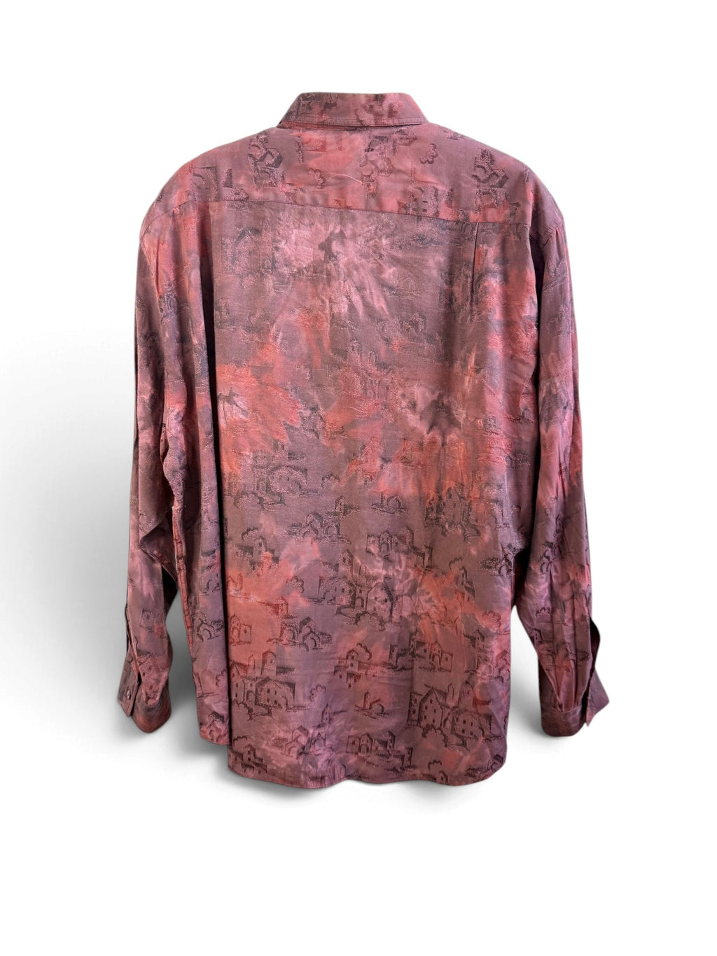 Scaffold Village Print Vintage Shirt