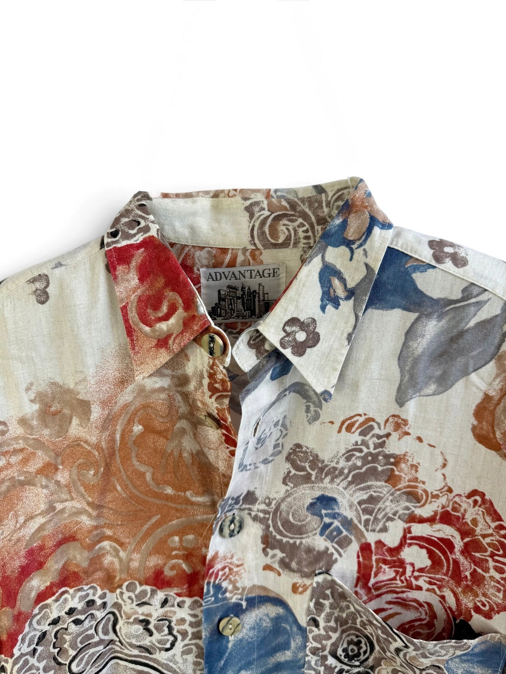 Abstract Floral Vintage Shirt