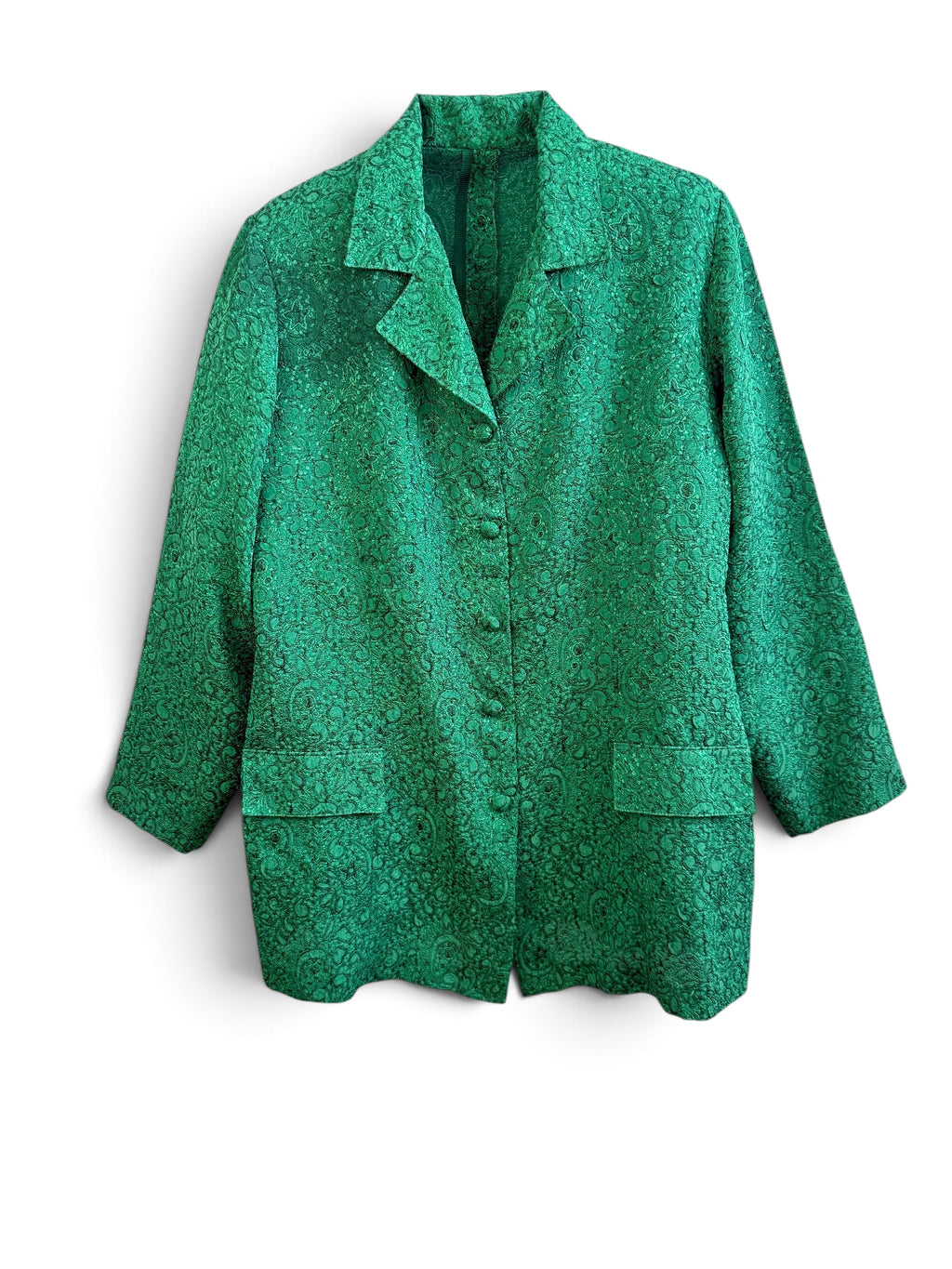 Emerald Jacquard Blazer