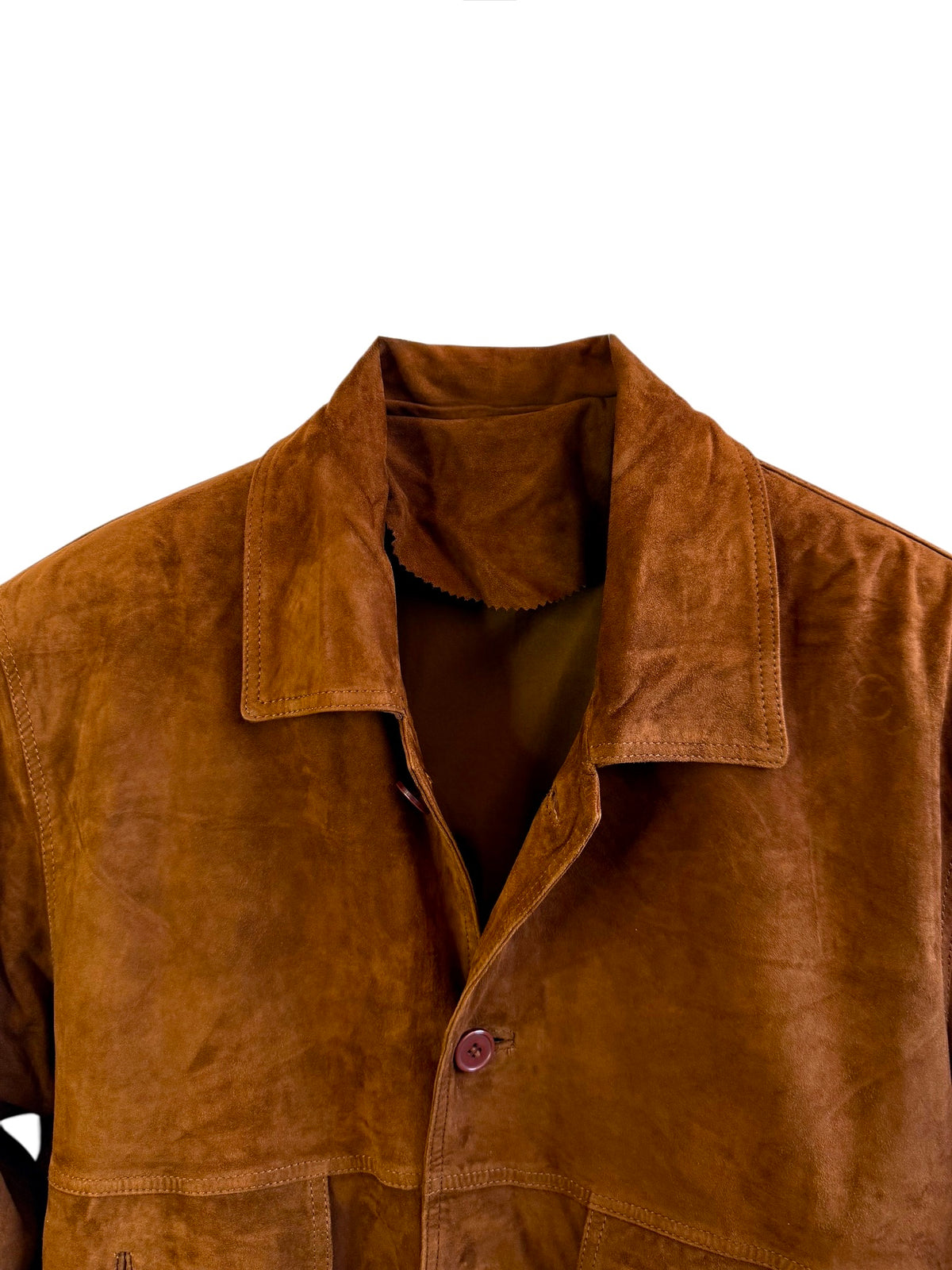 Vintage Suede Bomber Jacket