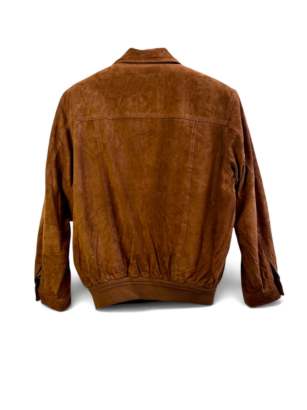 Vintage Suede Bomber Jacket
