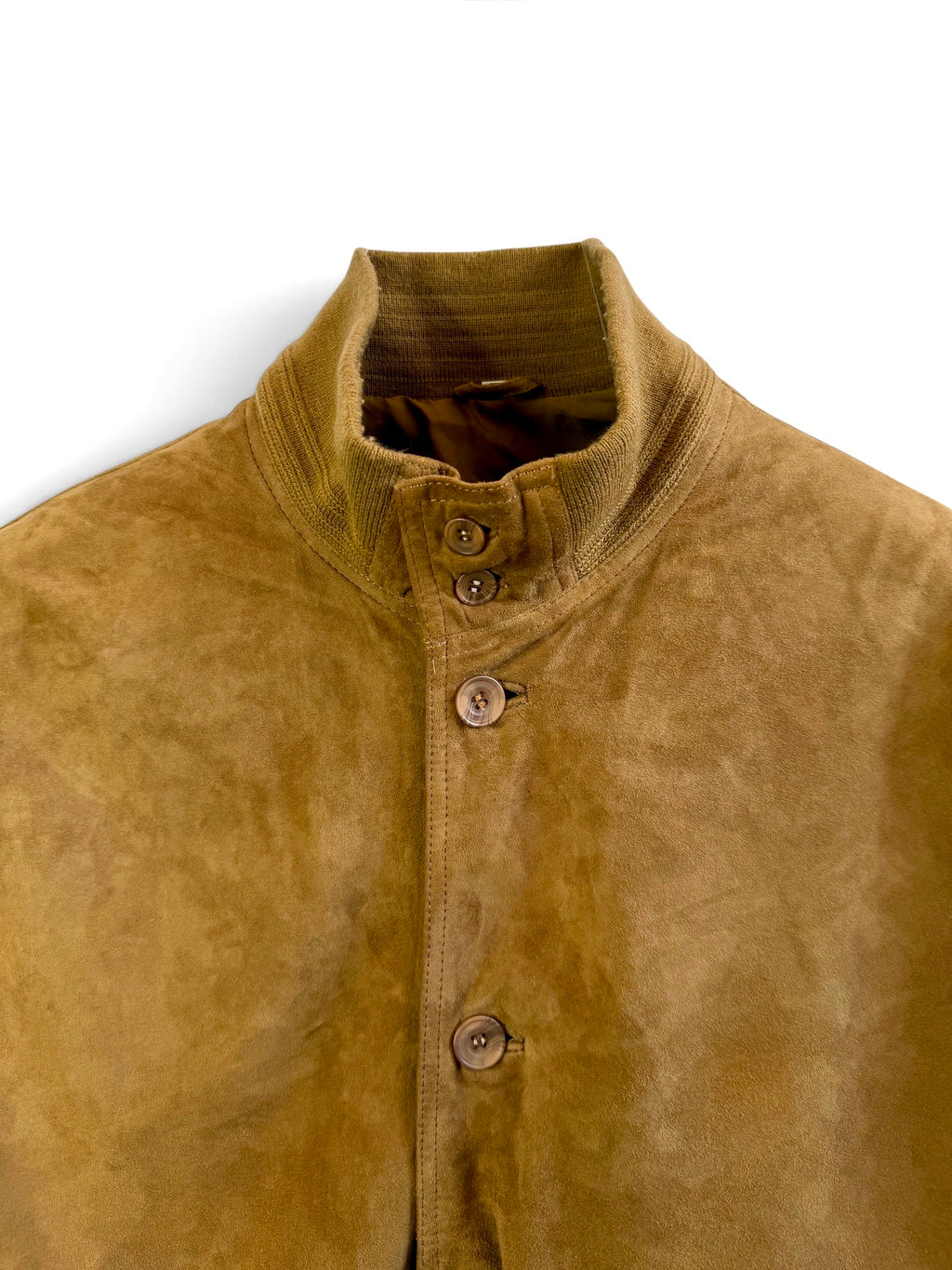 Vintage Suede Bomber Jacket