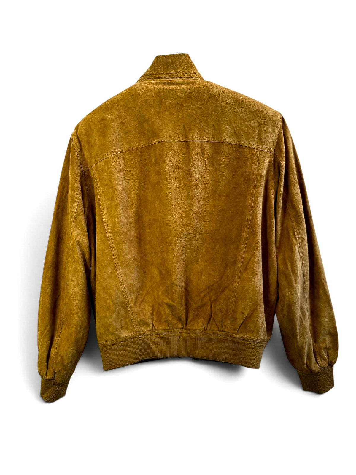 Vintage Suede Bomber Jacket