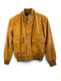 Vintage Suede Bomber Jacket