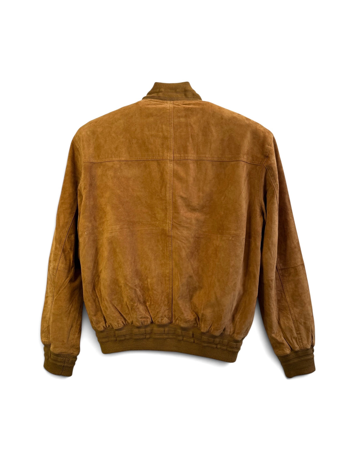 Vintage Suede Bomber Jacket