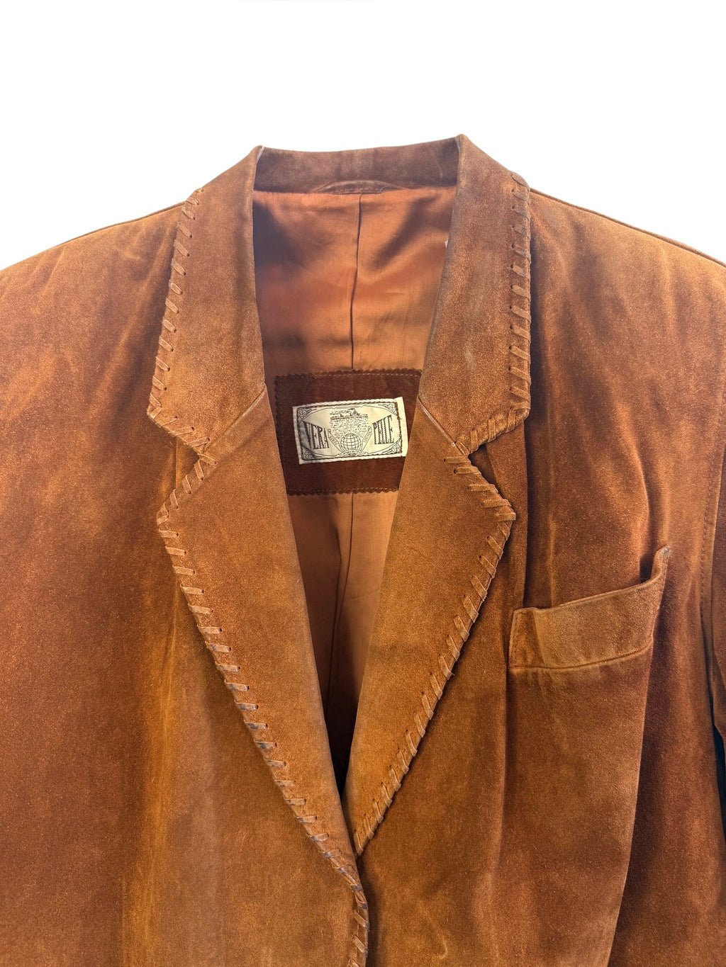 Vintage Suede Leather Blazer