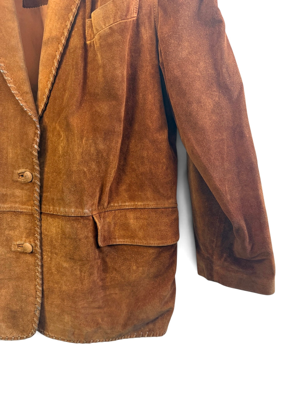 Vintage Suede Leather Blazer