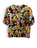 Vintage Floral Blouse