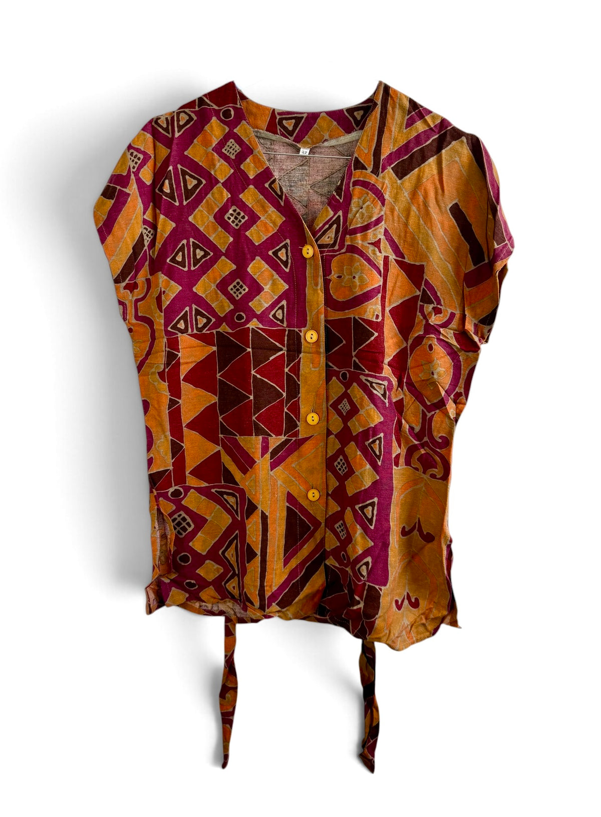 Vintage Printed Blouse