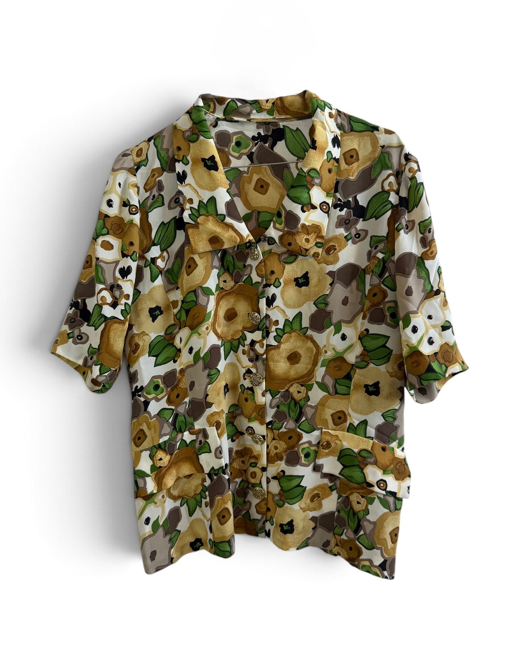 Vintage Floral Blouse
