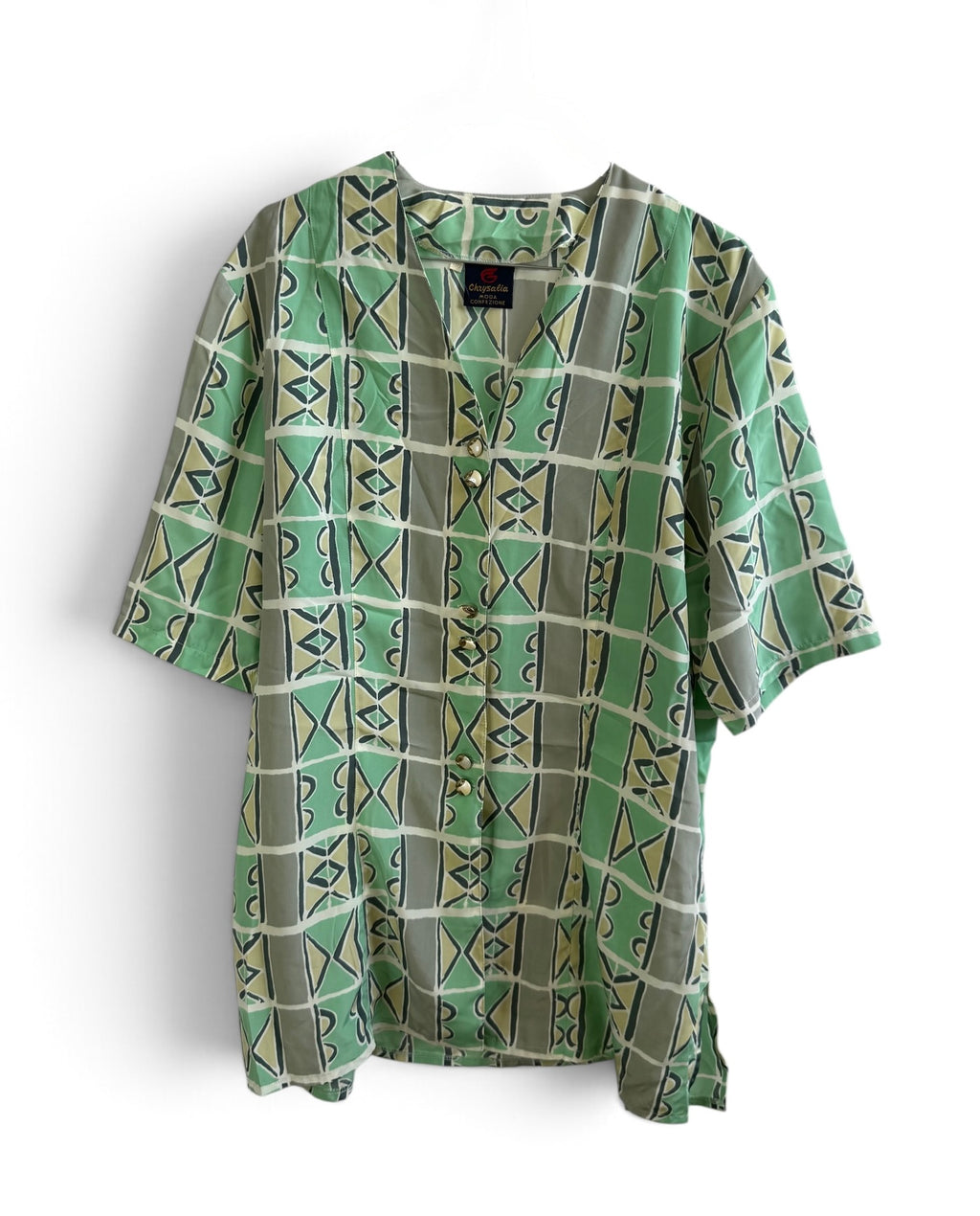 Vintage Printed Blouse