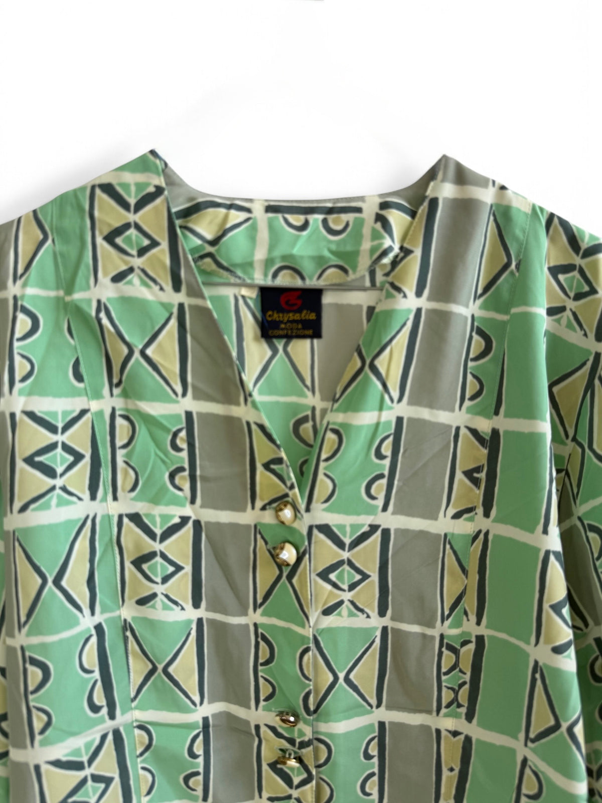 Vintage Printed Blouse