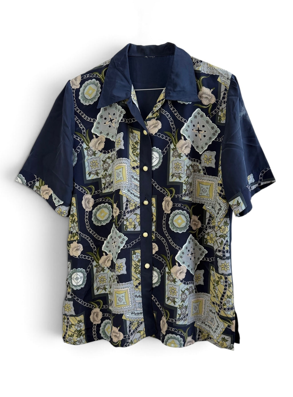 Vintage Printed Blouse