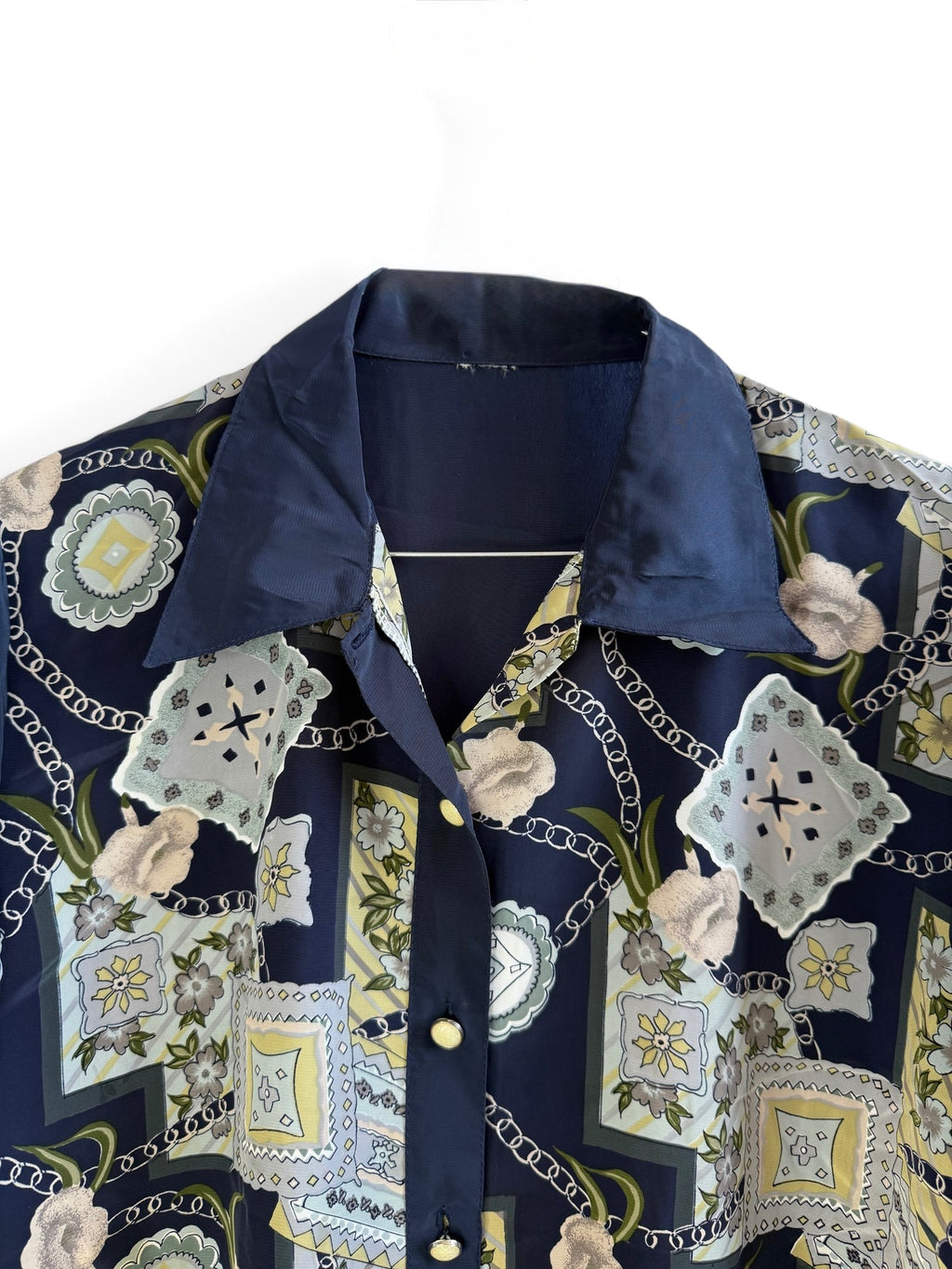 Vintage Printed Blouse