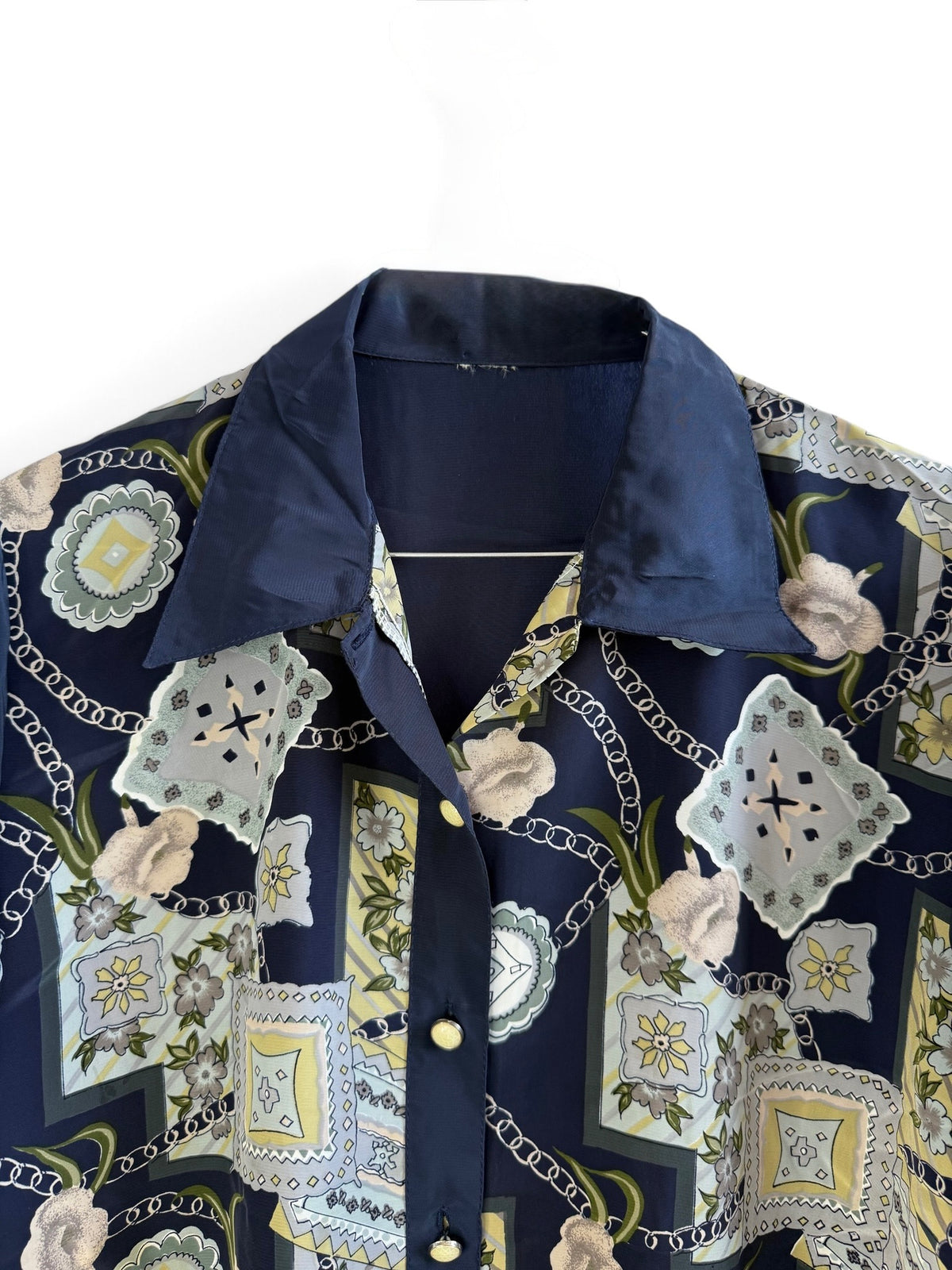 Vintage Printed Blouse
