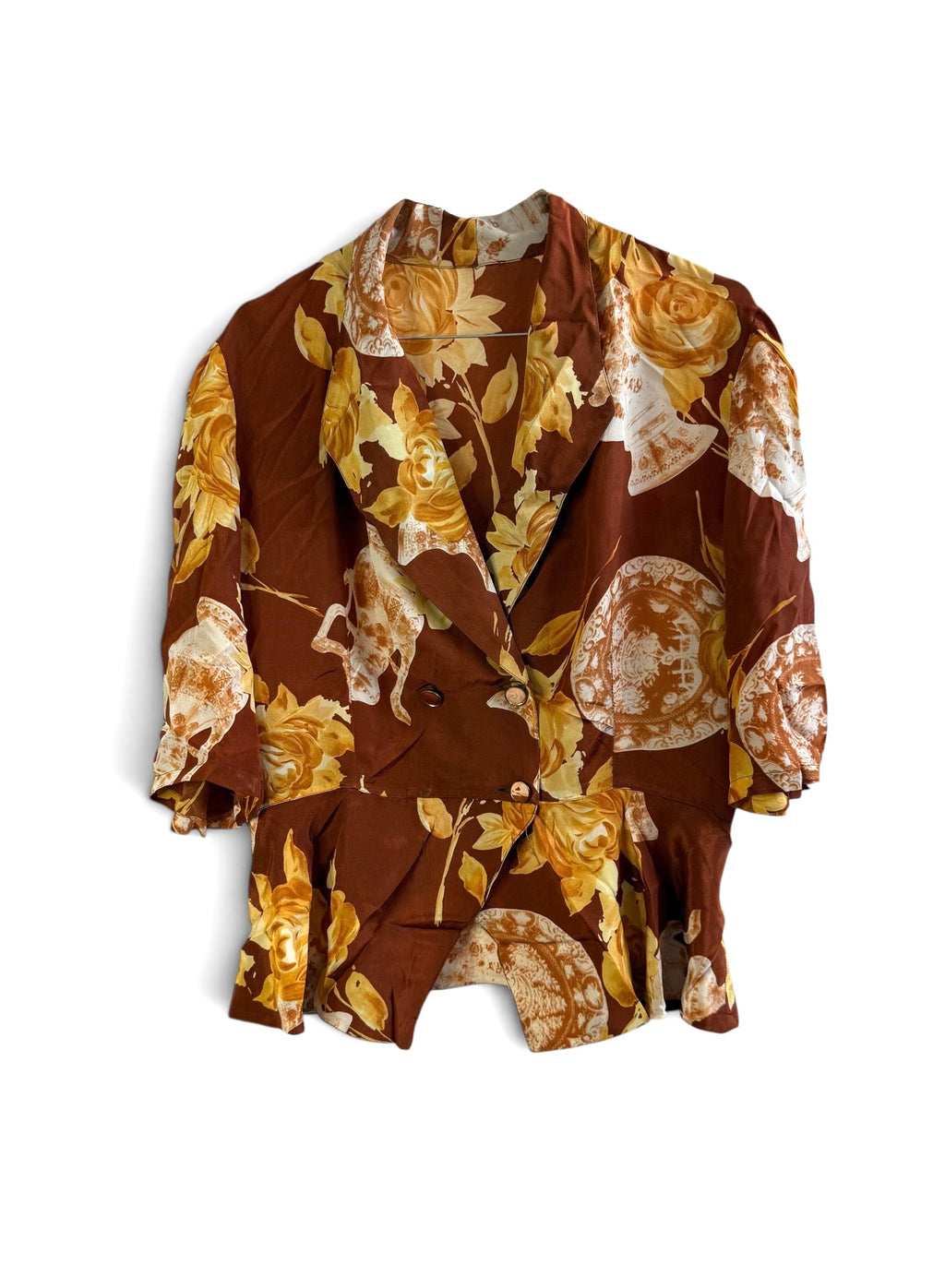 Vintage Floral Blouse