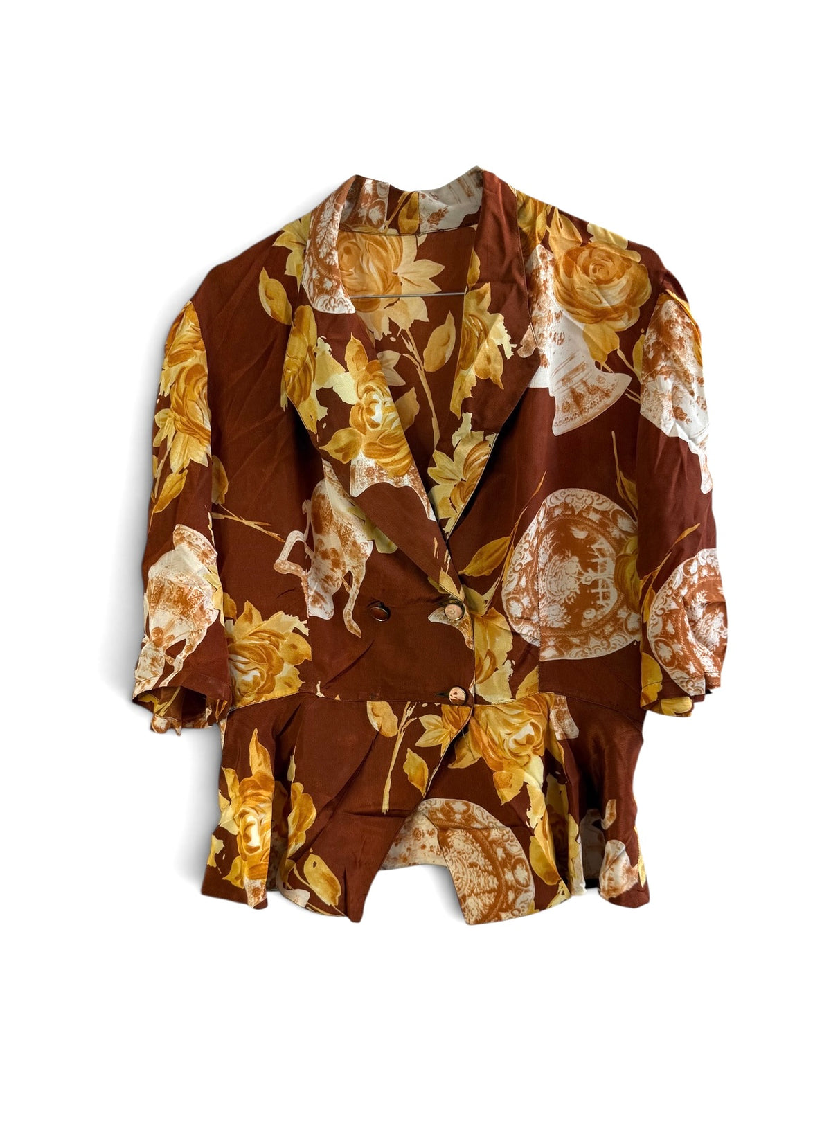 Vintage Floral Blouse