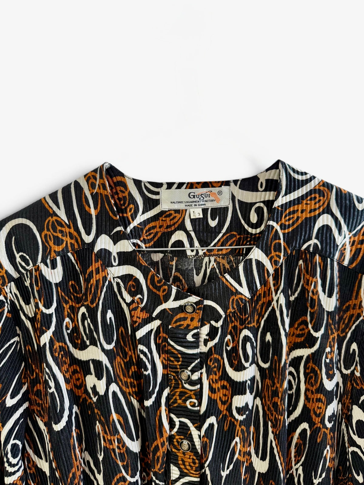 Vintage Printed Blouse