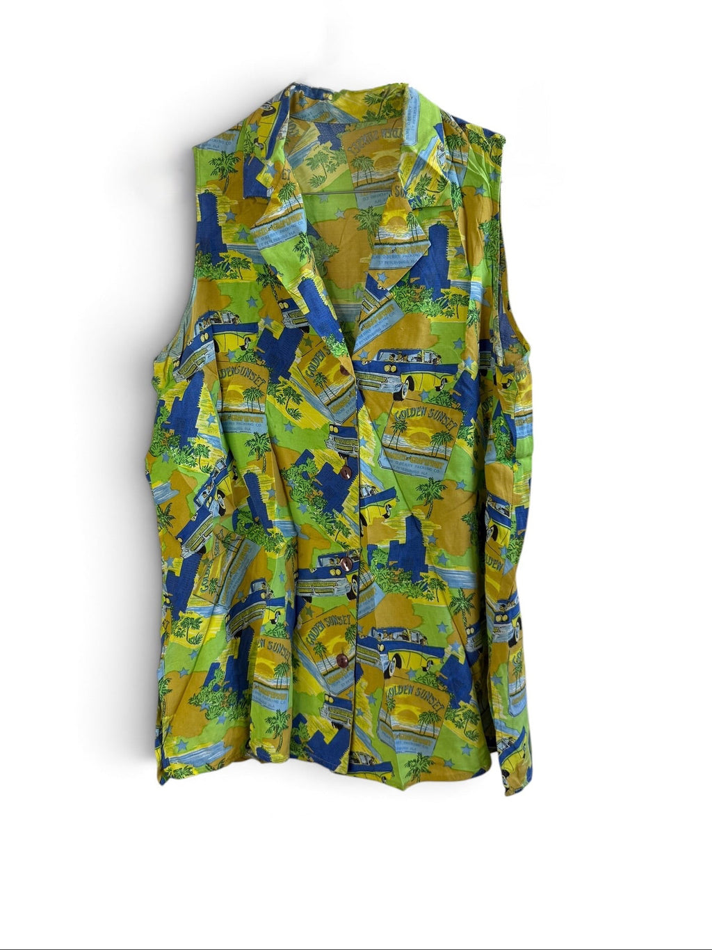 Vintage Printed Blouse