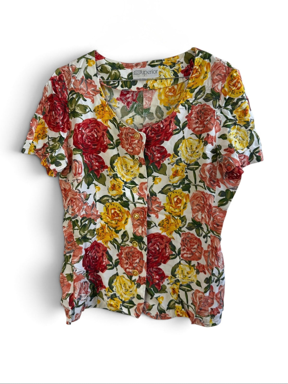Vintage Floral Blouse