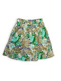 Floral Print Vintage Midi Skirt