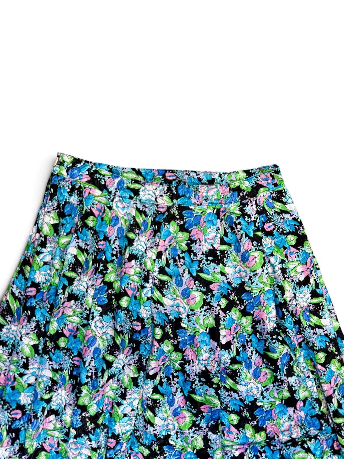Floral Print Vintage Midi Skirt
