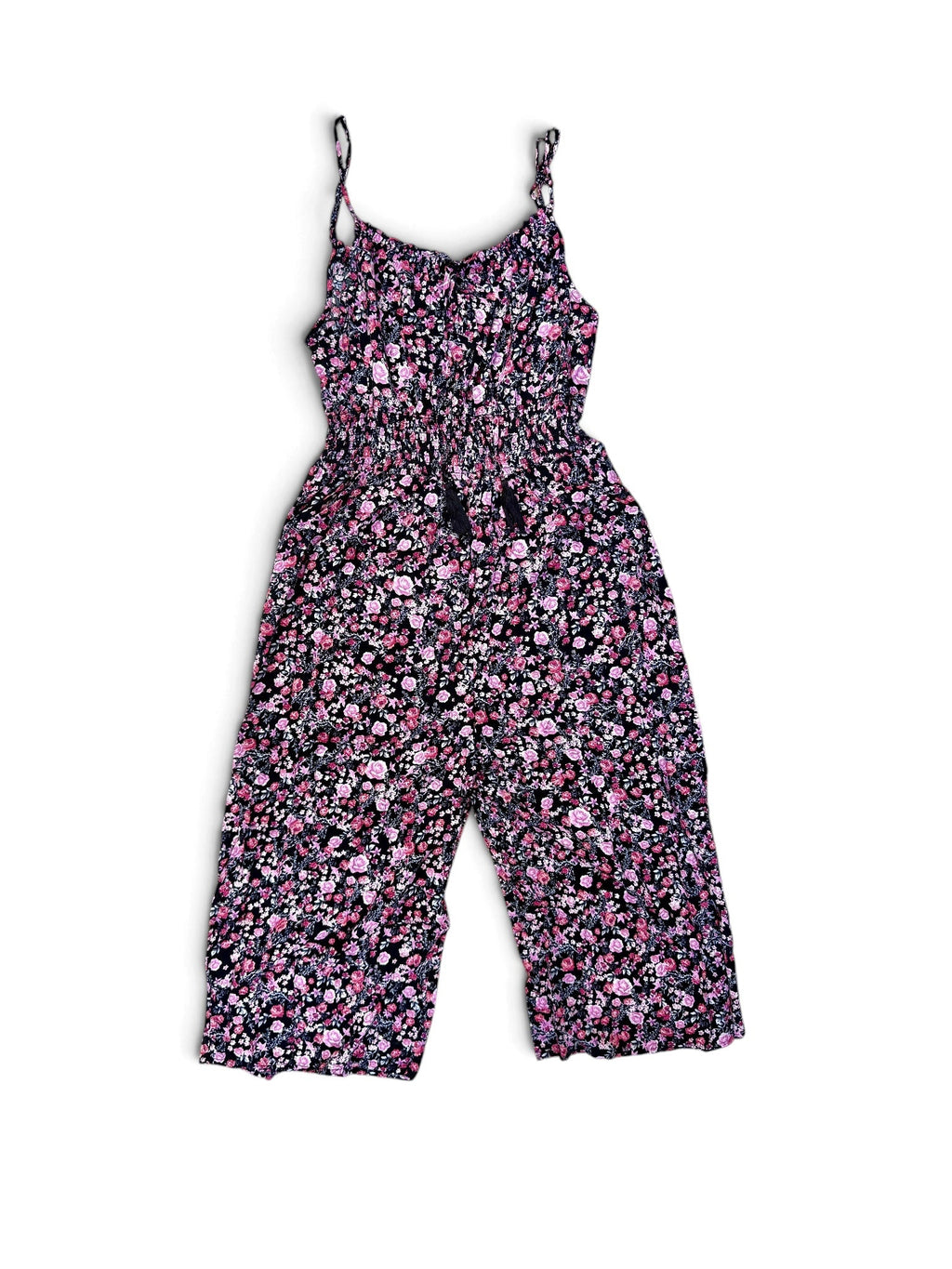 Pink Floral Vintage Jumpsuit