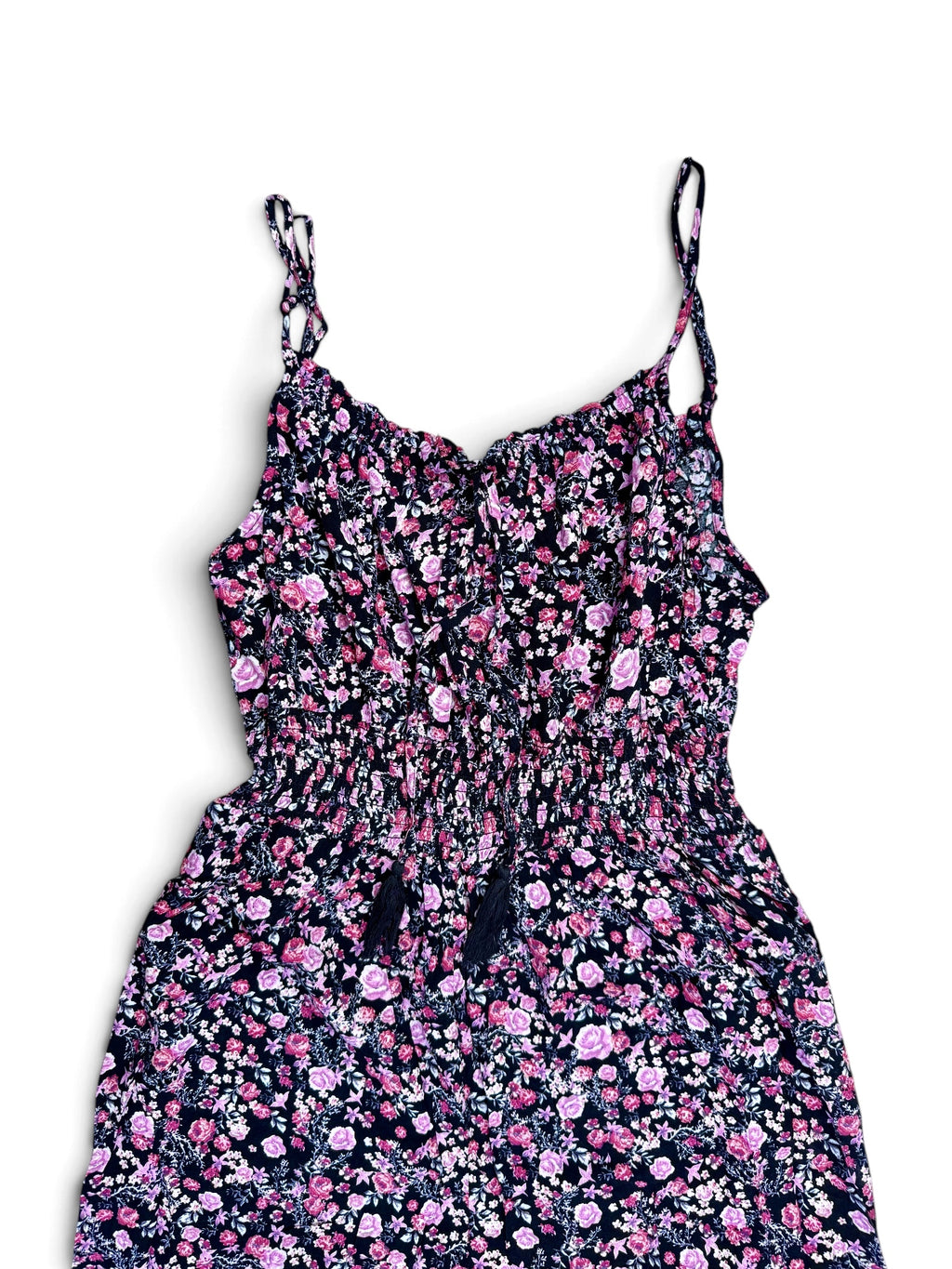 Pink Floral Vintage Jumpsuit