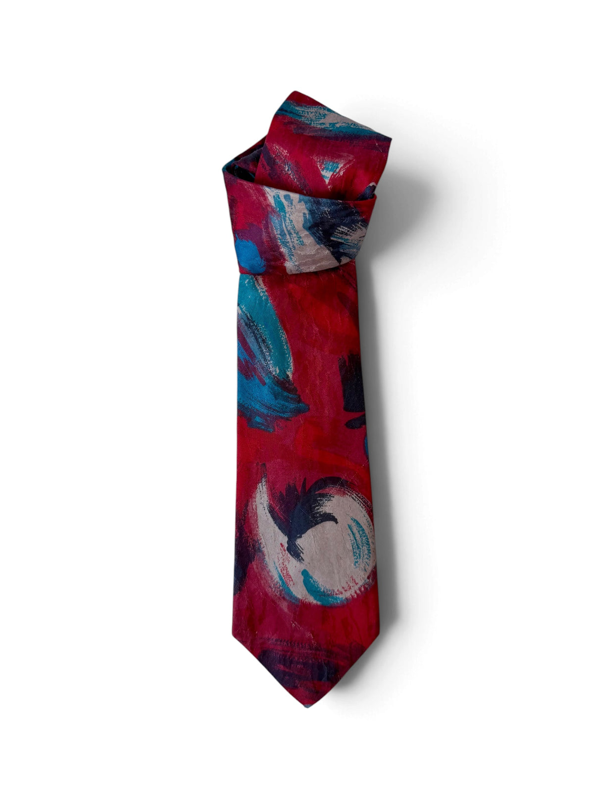 80s–90s Deadstock Patterned Tie