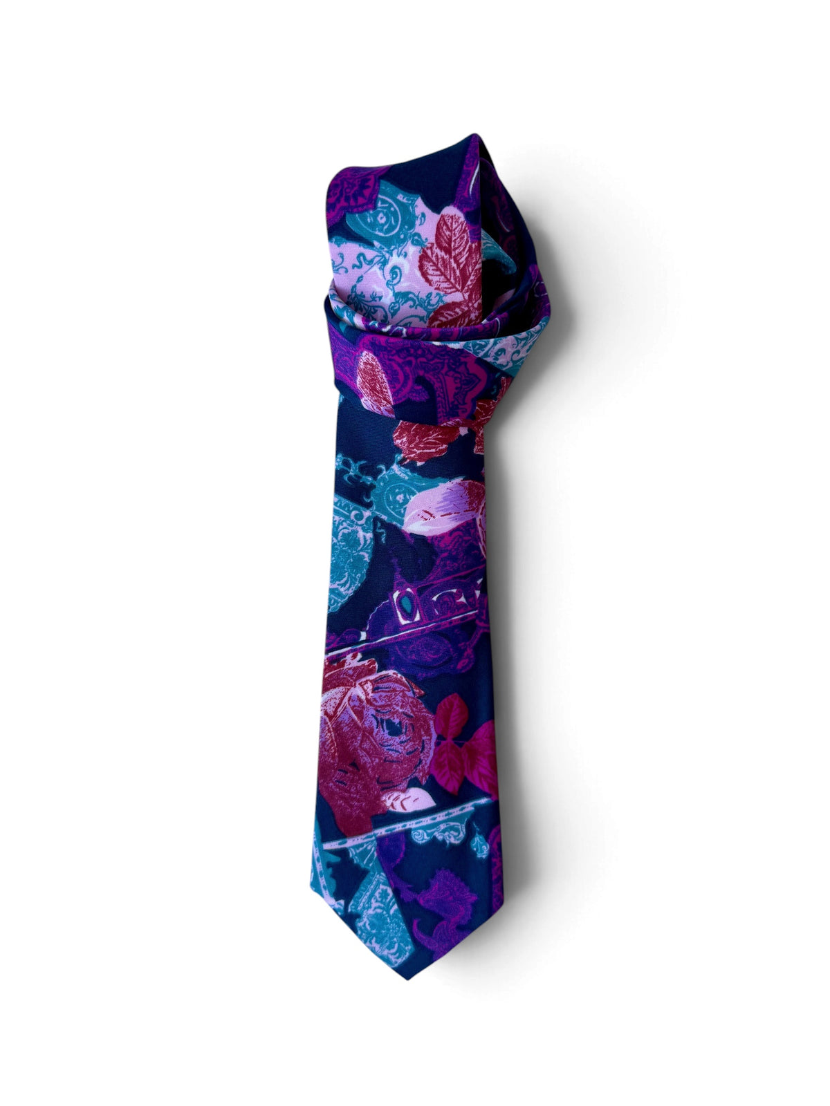 80s–90s Deadstock Patterned Tie