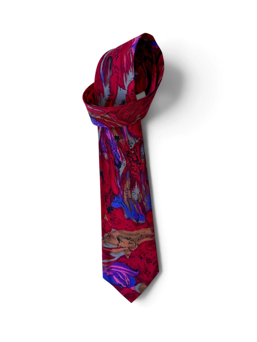 80s–90s Deadstock Patterned Tie