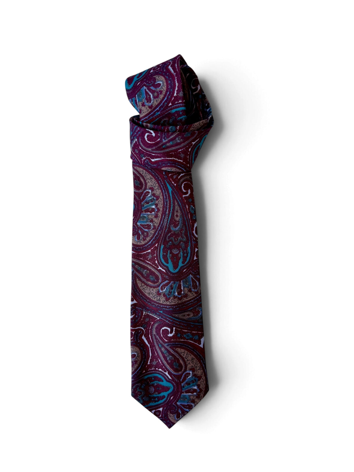 80s–90s Deadstock Patterned Tie