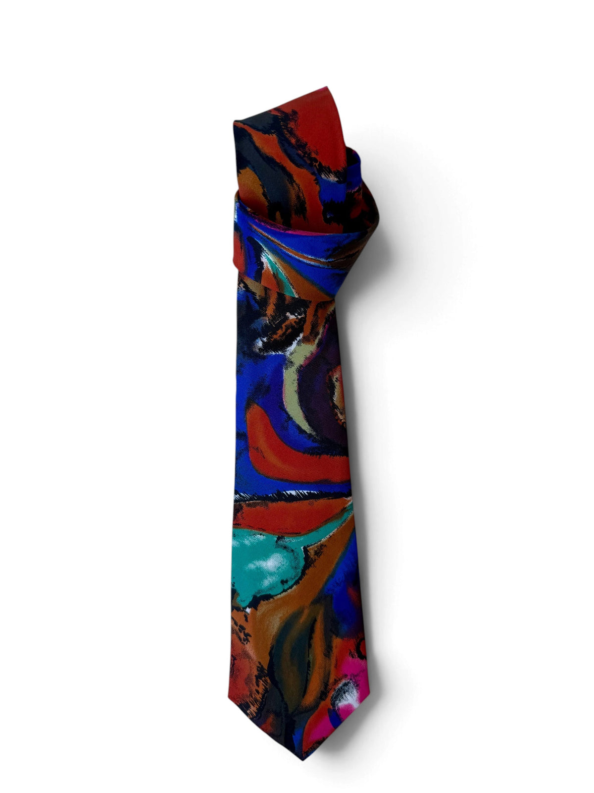 80s–90s Deadstock Patterned Tie
