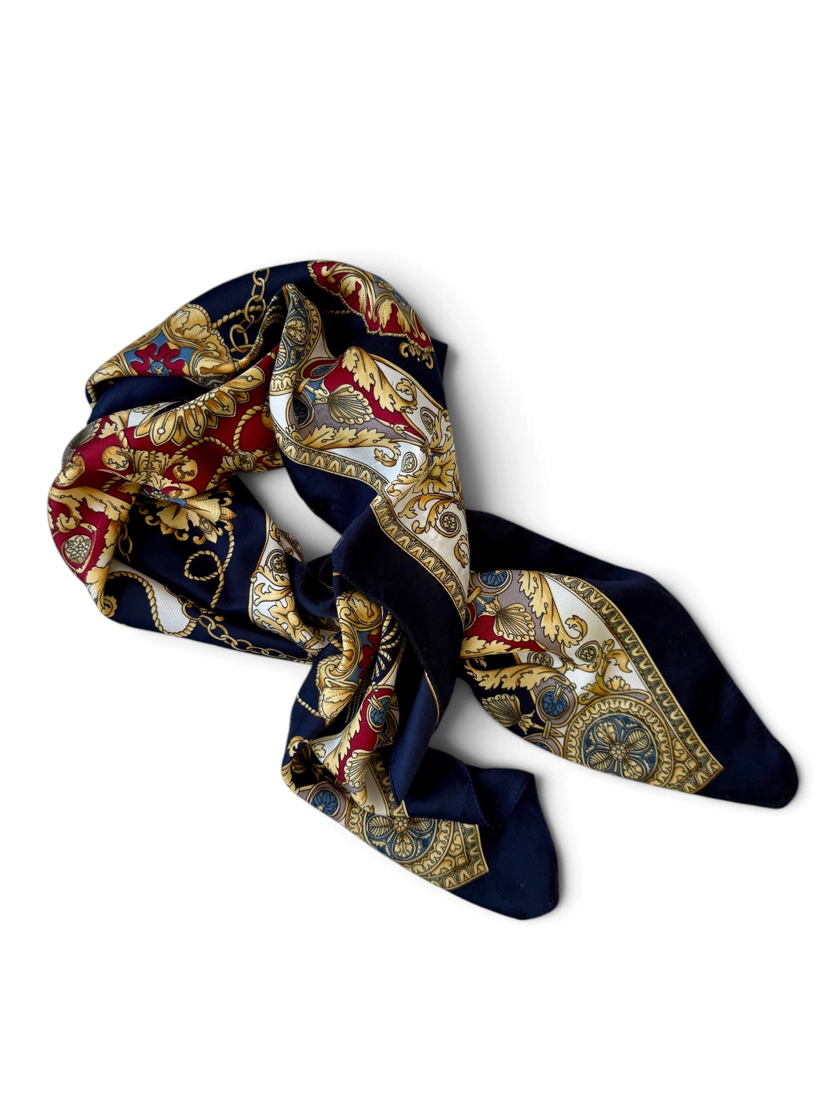 80s–90s Colourful Printed Scarf