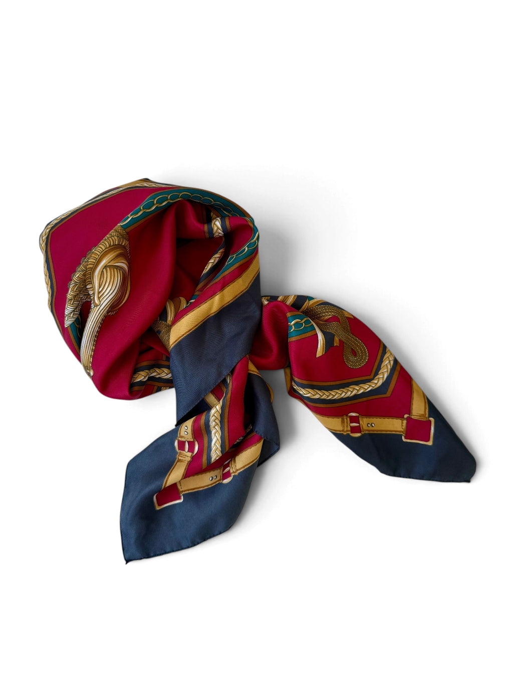 80s–90s Colourful Printed Scarf