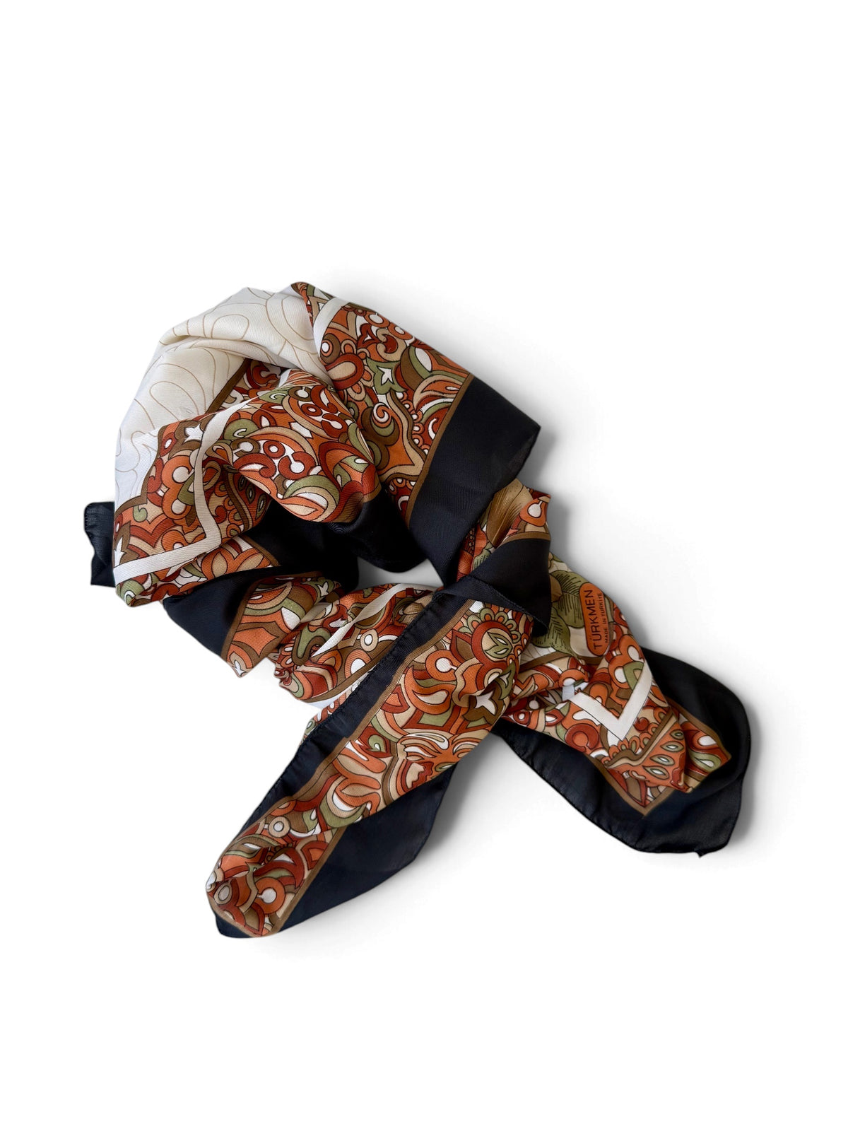 80s–90s Colourful Printed Scarf